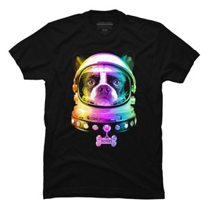 Men's Design By Humans Space Dog By BeeryMethod T-Shirt - 1 of 4