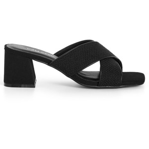 Women's Plus Size WIDE FIT Tuscany Slide - black | CITY CHIC - 1 of 4
