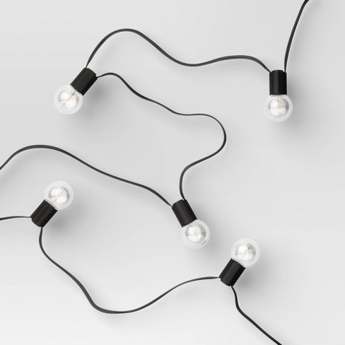 Black on sale string lights