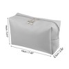 Unique Bargains Women PU Leather Waterproof Cosmetic Case Makeup Bag L Size 1 Pc - 4 of 4