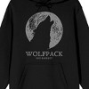 Syd Barret Wolfpack Long Sleeve Men's Black Hooded Sweatshirt - 2 of 2