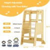 Toddler Standing Tower Adjustable Height - Super Stable Kids Kitchen Stool Helper - 3 Levels Adjustable Wooden Toddler Kitchen Stool - 3 of 4