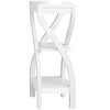 Accent Table, Side, End, Plant Stand, Square, Living Room, Bedroom, White Laminate, Contemporary, Modern - 2 of 4