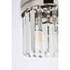 Elegant Lighting Sydney 3 light polished nickel Flush Mount Clear Royal Cut Crystal - 4 of 4