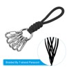 Unique Bargains Braided Wrist Strap Key Whistle Wallet Badge Lanyards 5.5" with Spring O Rings - 4 of 4