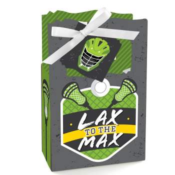 Big Dot of Happiness Lax to the Max Lacrosse Party Favor Boxes Set of 12
