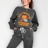 Simply Sage Market All I Want Is Pumpkins And Books Lightweight Garment Dyed Sweatshirt - 2 of 4
