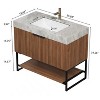 GDFStudio Nola 35.83'' Bathroom Vanity with Ceramic Sink and 1 Drawer and 1 Lower Shelf - 3 of 4