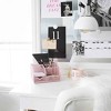 Blu Monaco Desk Organizer with Drawer - Small Metal Mesh Organizer Available in Aqua, Gold, and Pink - 4 of 4