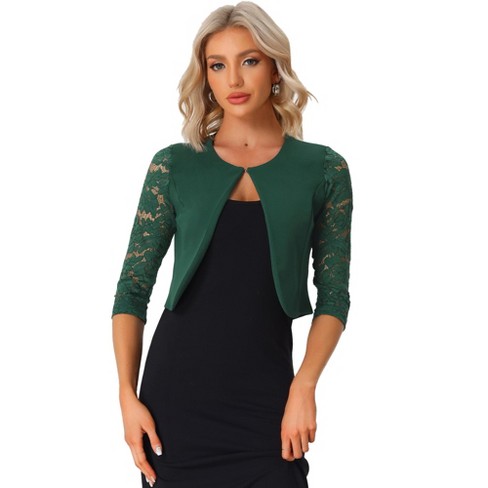 Emerald green bolero outlet jacket