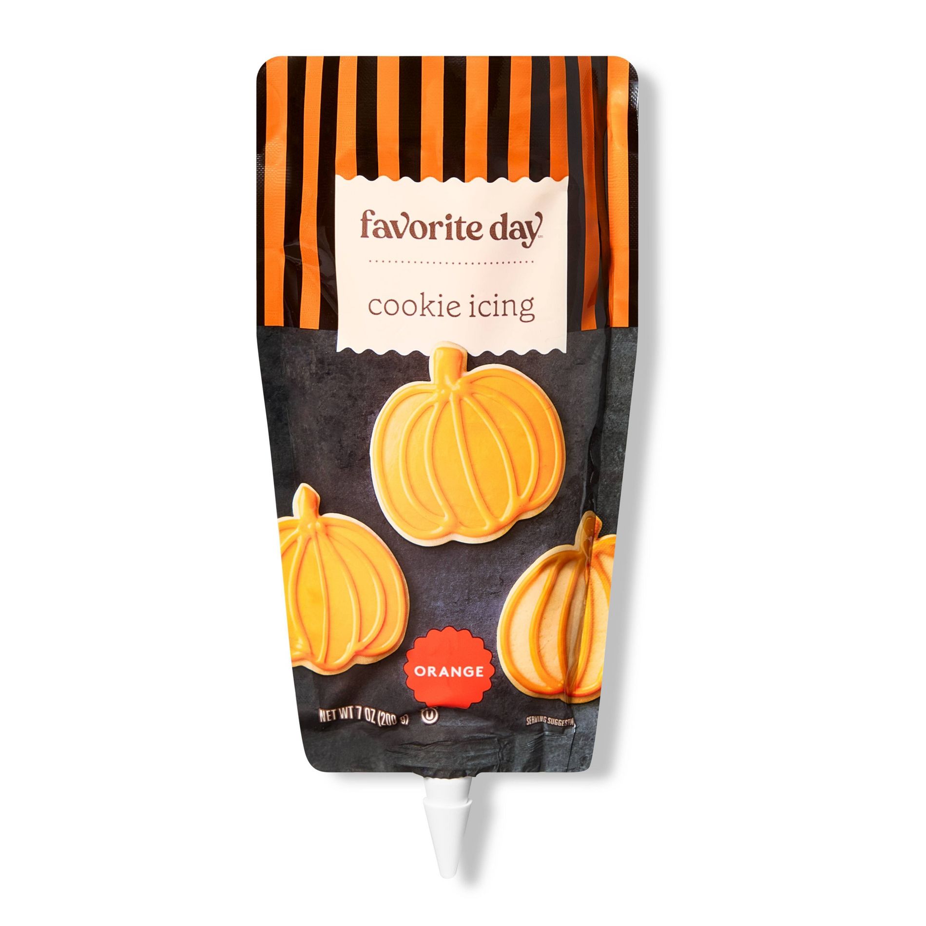 Halloween Orange Cookie Icing - 7oz - Favorite Day™