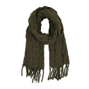 Design Imports Hailey Scarf - Olive Green - 1 of 2