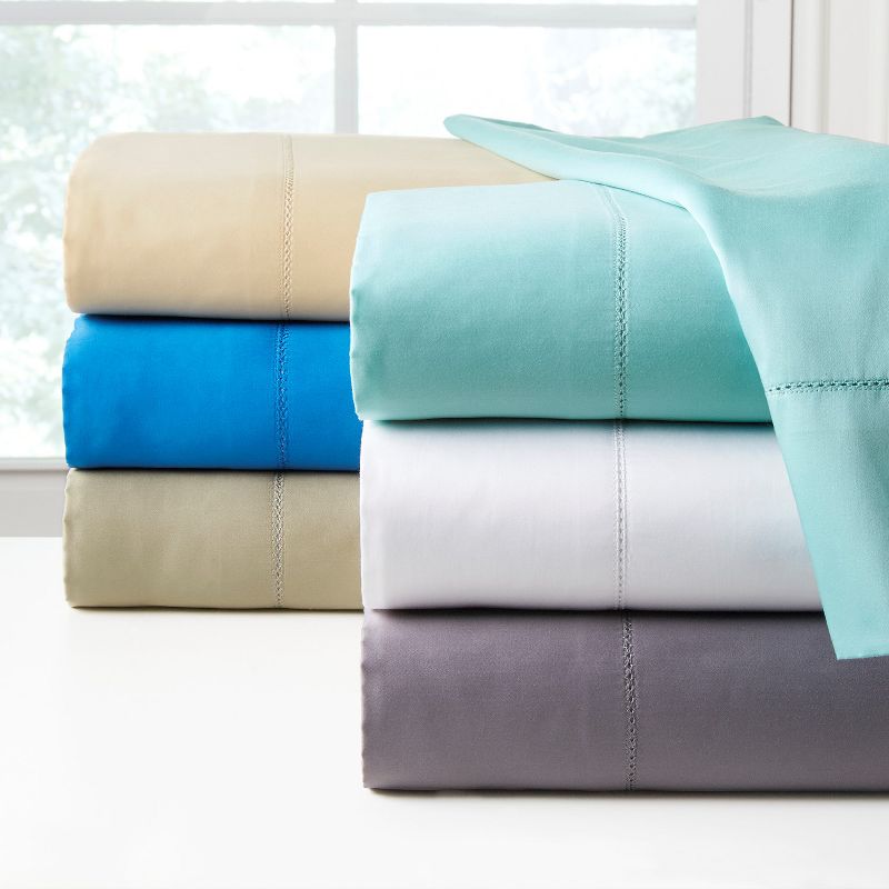 Pointehaven 410 Thread Count 100% Long Staple Cotton Sateen Pillow cases, 2 of 3