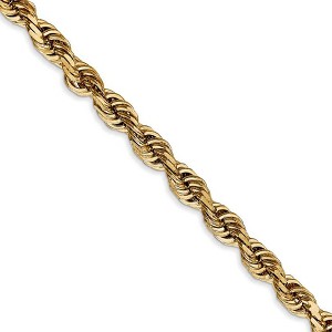 Black Bow Jewelry 4.5mm, 14k Yellow Gold, D/C Quadruple Rope Chain Necklace - 1 of 4