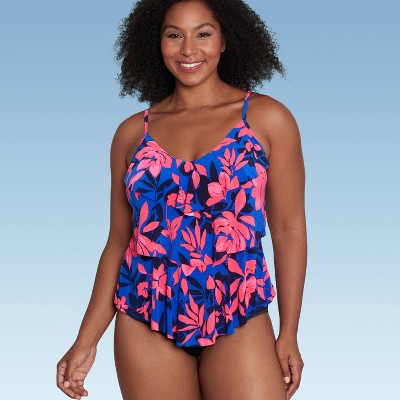 Aqua Green Full Coverage Tankini Top