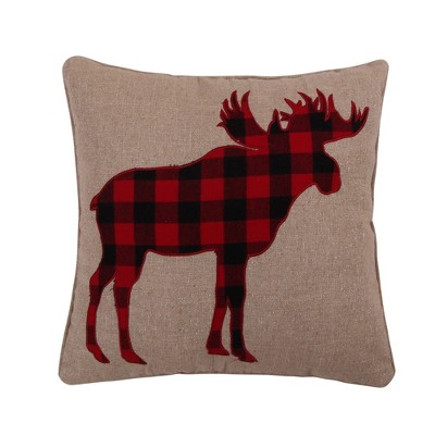 Lodge Sparkle Moose Icon Decorative Pillow - Levtex Home