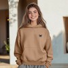 Dalix Butterfly Embroidery Relaxed Hoodie Soft Fleece Sweatshirt Fit Lounge Womens - 4 of 4