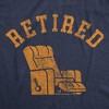 Mens Retired Recliner Funny T Shirt Sarcastic Graphic Tee For Men - Crazy Dog Men's T Shirt - 2 of 4