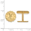 Black Bow Jewelry 14k Yellow Gold Plated Sterling Silver United States Air Force Academy Fighting Falcons NCAA Cuff Links - 2 of 3