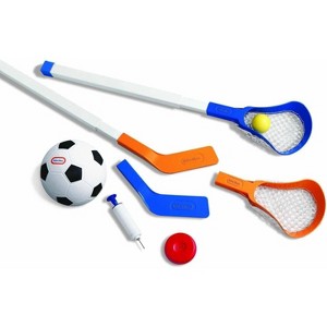 Little Tikes Easy Score Soccer Hockey and Lacrosse Toy Multi-Sports Set - 6pc - 1 of 4