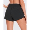 FIONECA High Waisted Running Shorts for Women 2.5" - Mesh Liner Quick Dry for Sport Athletic Workout with Zipper Pocket - 2 of 4