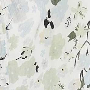white aqua sky floral