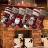 Family Fireplace Hanging Xmas Stockings 6 Pack Buffalo Red Plaid Soft Faux Large 20 Inches Holiday Decorations - 2 of 4
