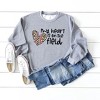 Simply Sage Market Women's Graphic Sweatshirt My Heart Is One The Field Leopard - 3 of 3