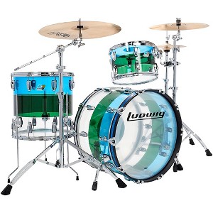 Ludwig Vistalite 50th Anniversary Fab 3-Piece Shell Pack With 22" Bass Drum - 1 of 1