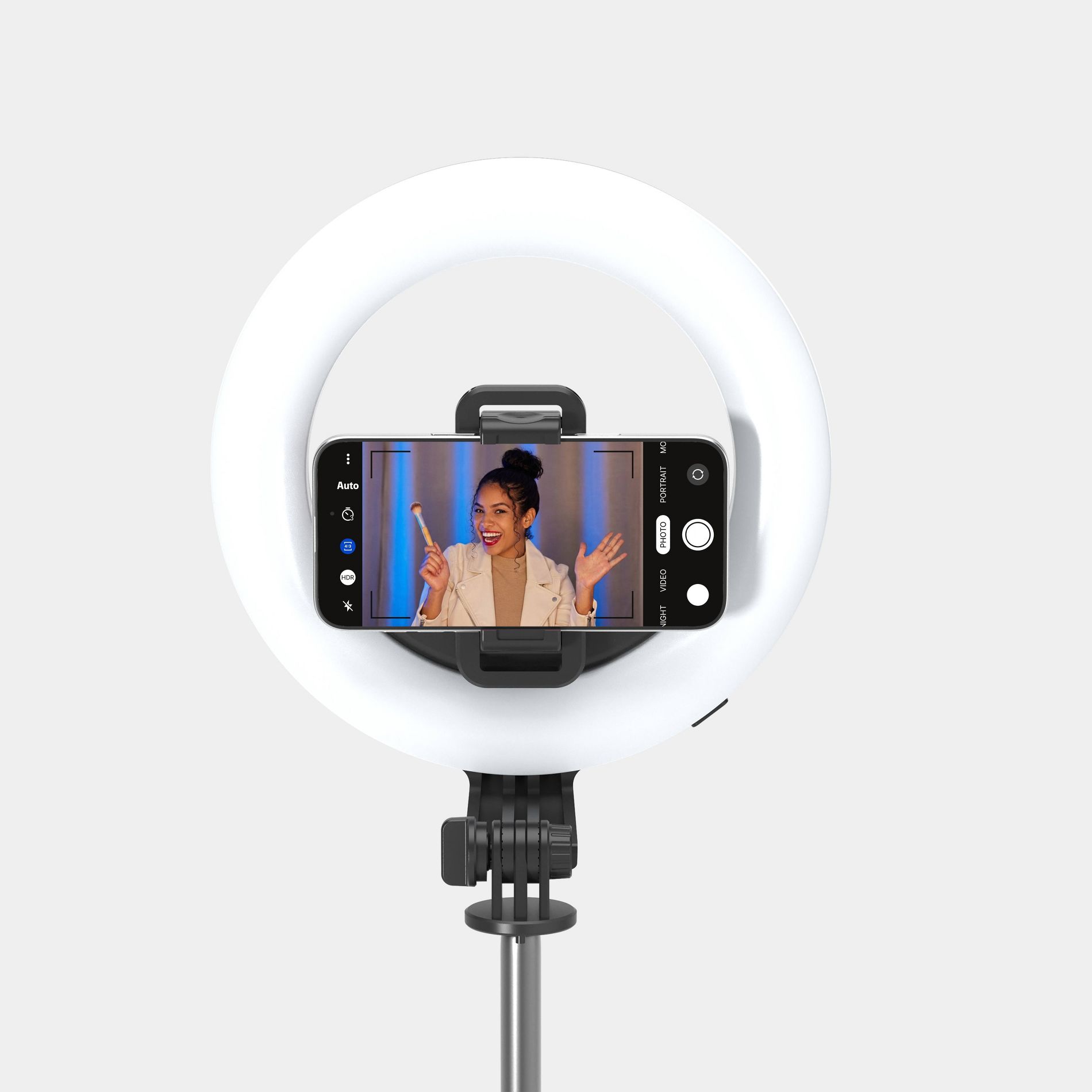 Tripod Selfie Stick with Ring Light - heyday™ Black
