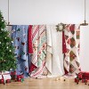 Greenland Home Fashions Throw Blanket – Deck the Halls Design, 50x60, Festive Holiday Accent - 4 of 4
