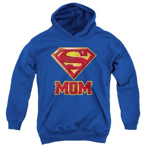 Boys’ Superman Super Mom Hooded Sweatshirt - 1 of 4