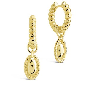 SHINE by Sterling Forever Hartley Hoop Earrings - Gold - 1 of 3