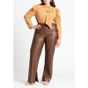 ELOQUII Slit Hem Faux Leather Pant - 4 of 4