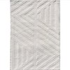 Home Mart Goods 2x3 Ivory Light Cream Geometric Abstract Soft Pile Boho Minimal Door Mat Area Rug - 3 of 4
