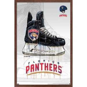 Trends International NHL Florida Panthers - Drip Skate 21 Framed Wall Poster Prints - 1 of 4