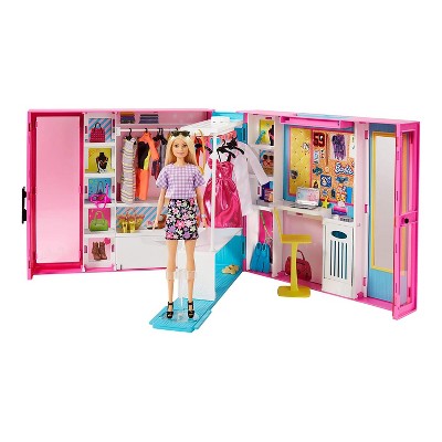 barbie doll fashion set with barbie doll