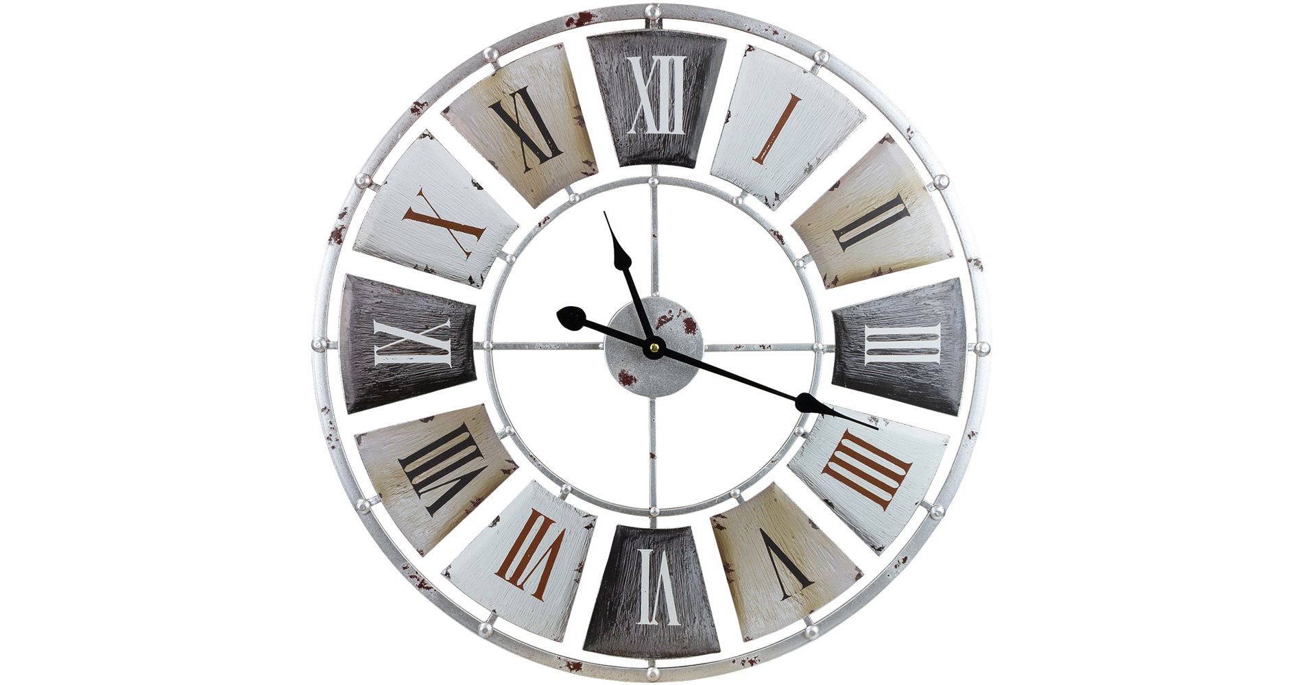 Sorbus 24" Vintage Industrial Style Oversized Decorative Wall Clock - Beautifully decorate any wall space in the household