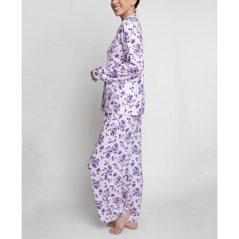 Hanes Morning Meditation Collar Pajama Set, 3 of 4