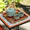 10.75" Decorative Square Stainless Steel Tray Copper Plated Finish - ACHLA Designs: Handmade, Elegant for Centerpieces - 2 of 4