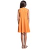 24seven Comfort Apparel Girls Sleeveless Knee Length Fit and Flare Dress - 3 of 4