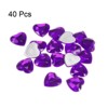 Unique Bargains Craft Embellishments Acrylic Heart Rhinestone Flat Back Gems 40 Pcs - 3 of 4