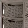 3 Drawer Rolling Cart White - Inval - 2 of 3