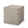 Side Coffee Table, Magnesium Oxide Frame End Side Tables, Sturdy End Table, Outdoor End Table, For Garden, Backyard, Bedrooms, Apartment - 3 of 4