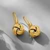 Ross-Simons 18kt Gold Over Sterling Love Knot Drop Earrings - 4 of 4