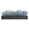 Grungis Metal Planters for Outdoor Plants,Corrugated Garden Rectangle Planter Raised Beds with Drainage Hole for Flower Herb - 4 of 4