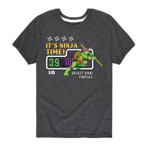 Boys' - Teenage Mutant Ninja Turtles - Its Ninja Time Donnie Short Sleeve Graphic T-Shirt - 1 of 4