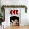 9FT Prelit Christmas Garland with Lights, Realistic Pine Garland for Mantle,Stairs,Indoor & Outdoor Holiday Decor - 2 of 4