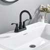 LunaLulink 2 Handles Bathroom Sink Faucet, Matte Black 3 Hole Centerset RV Bathroom Faucets - 2 of 4