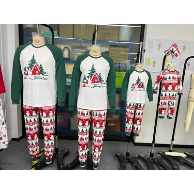 PATPAT Family Christmas Pjs Matching Sets Holiday Jammies Sleepwear Christmas Pajamas for Family Xmas Outfits with Socks